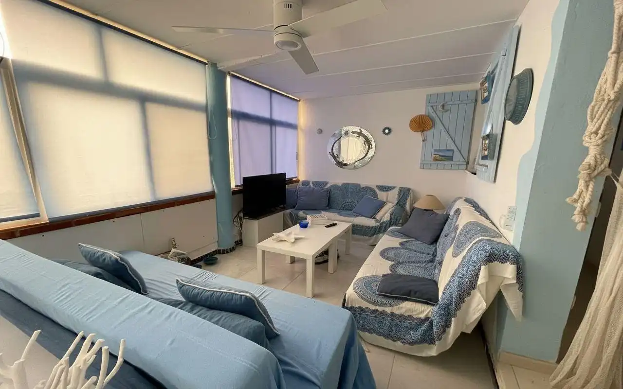 Sala de estar de Casa o chalet en venta en Alcanar con Jardín privado, Terraza y Trastero