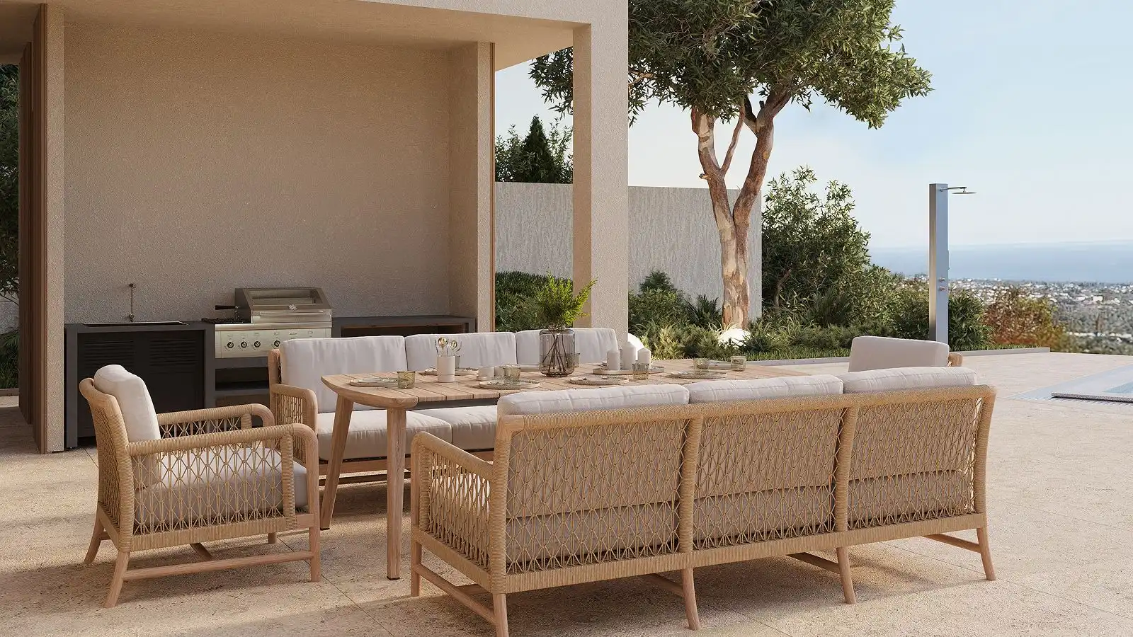 Terrassa de Casa o xalet en venda en Calpe / Calp amb Aire condicionat, Calefacció i Jardí privat
