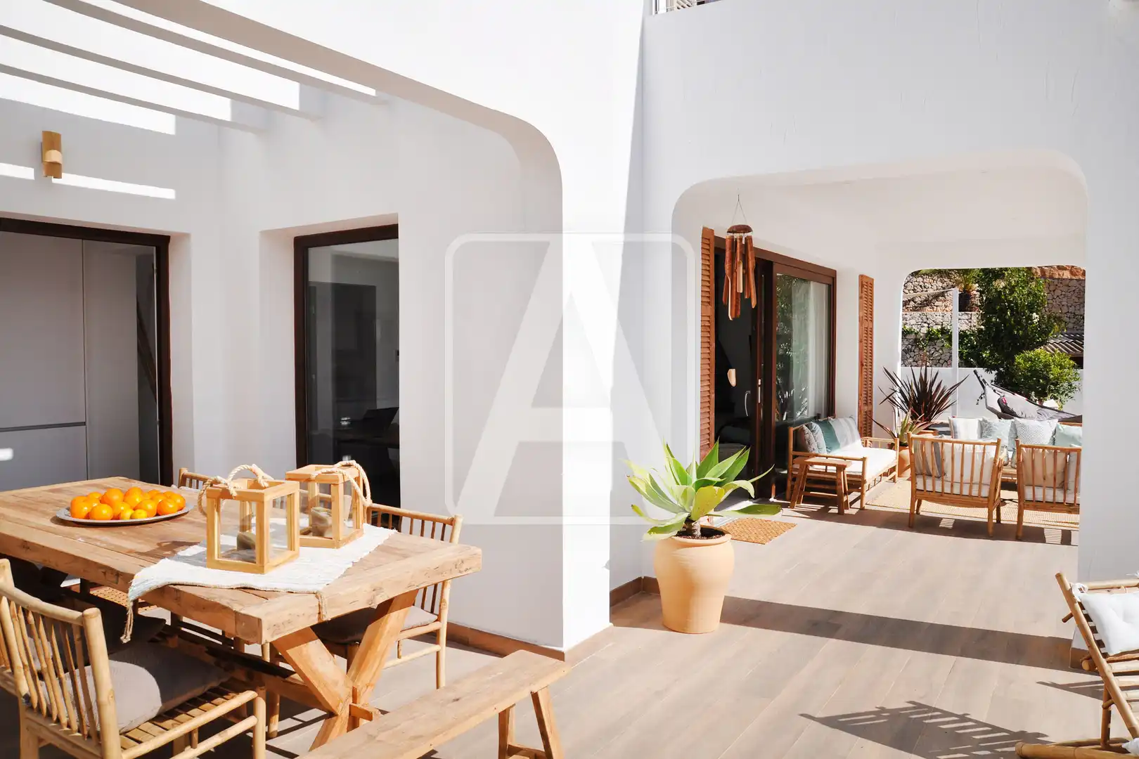 Terraza de Casa o chalet en venta en Benissa con Aire acondicionado, Calefacción y Jardín privado