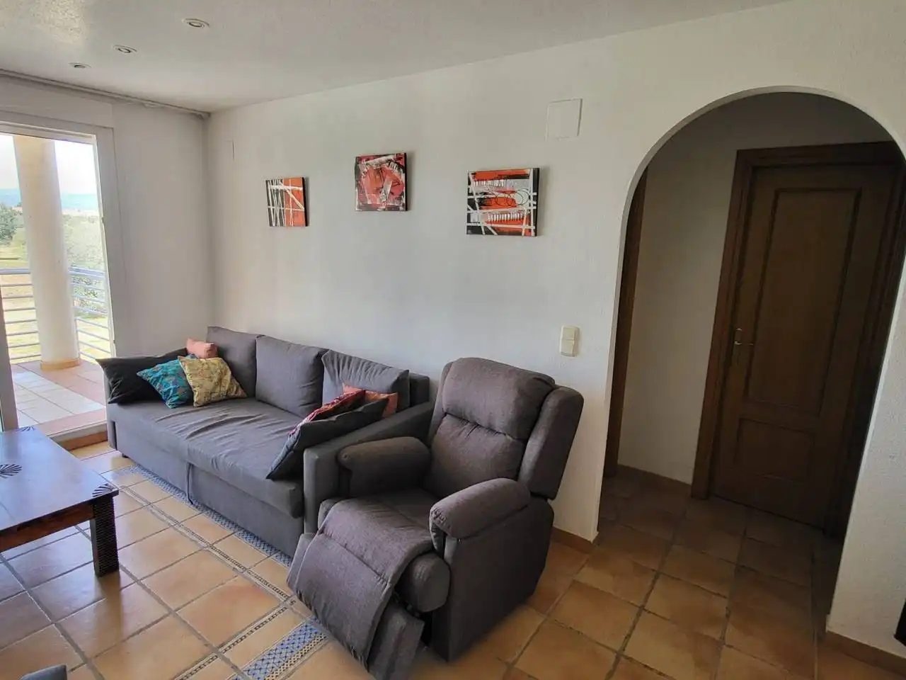 Living room of Flat for sale in San Jorge / Sant Jordi  with Air Conditioner, Heating and Terrace