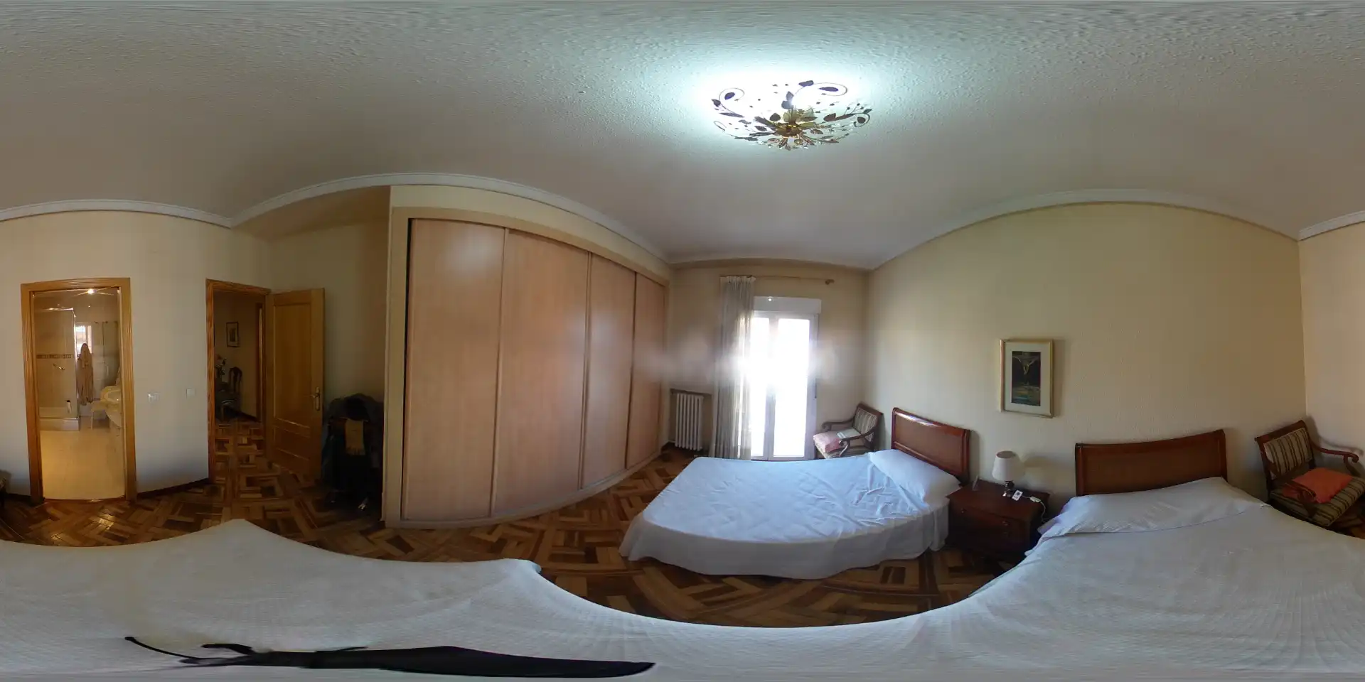Bedroom of Flat for rent in Madrid  with Air Conditioner, Heating and Furnished