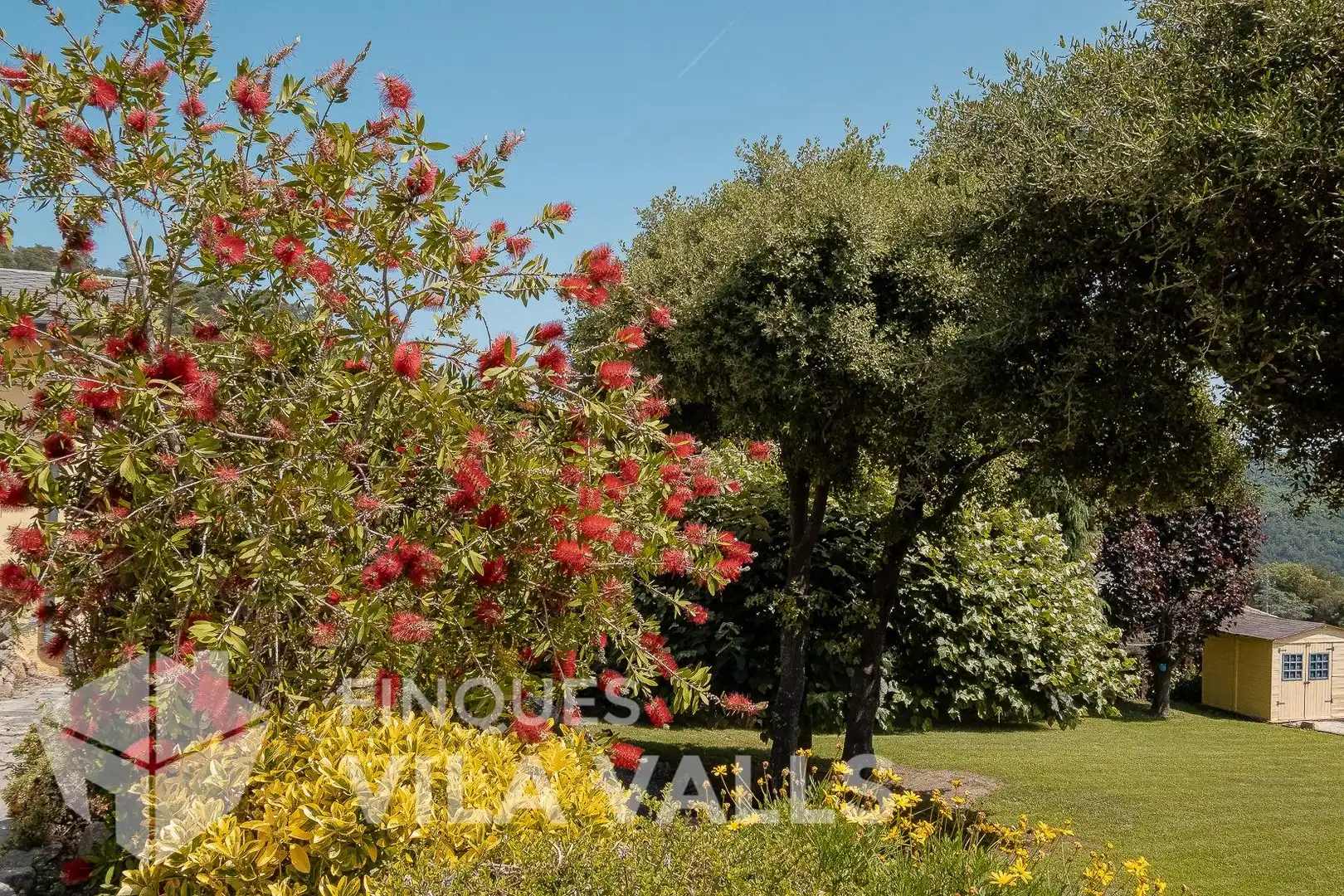 Jardí de Casa o xalet en venda en Sant Quirze Safaja amb Aire condicionat