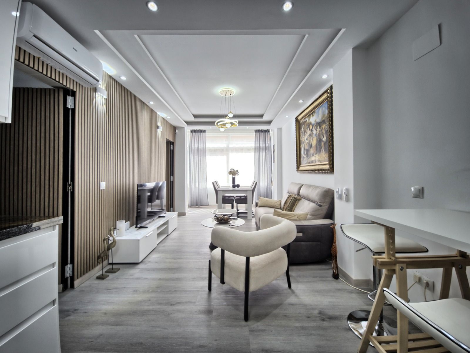 Sala de estar de Piso en venta en Marbella con Aire acondicionado, Calefacción y Jardín privado