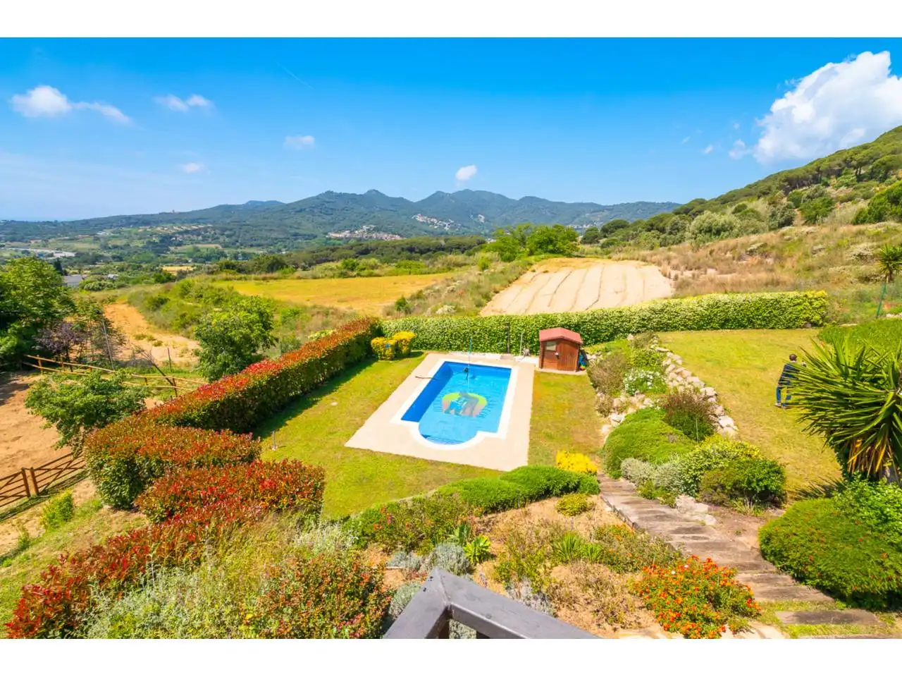 Jardí de Finca rústica en venda en Argentona amb Aire condicionat, Calefacció i Jardí privat
