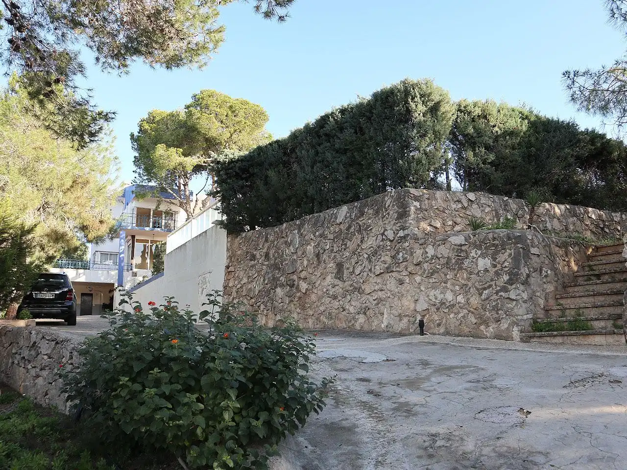 Vista exterior de Casa o xalet en venda en Alcanar amb Jardí privat, Terrassa i Piscina