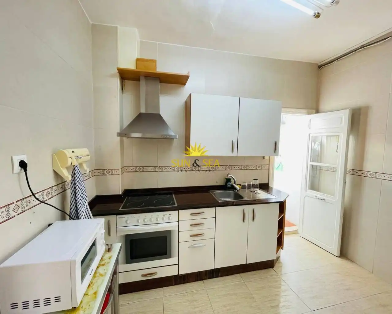 Cocina de Apartamento de alquiler en Cartagena con Calefacción, Amueblado y Horno