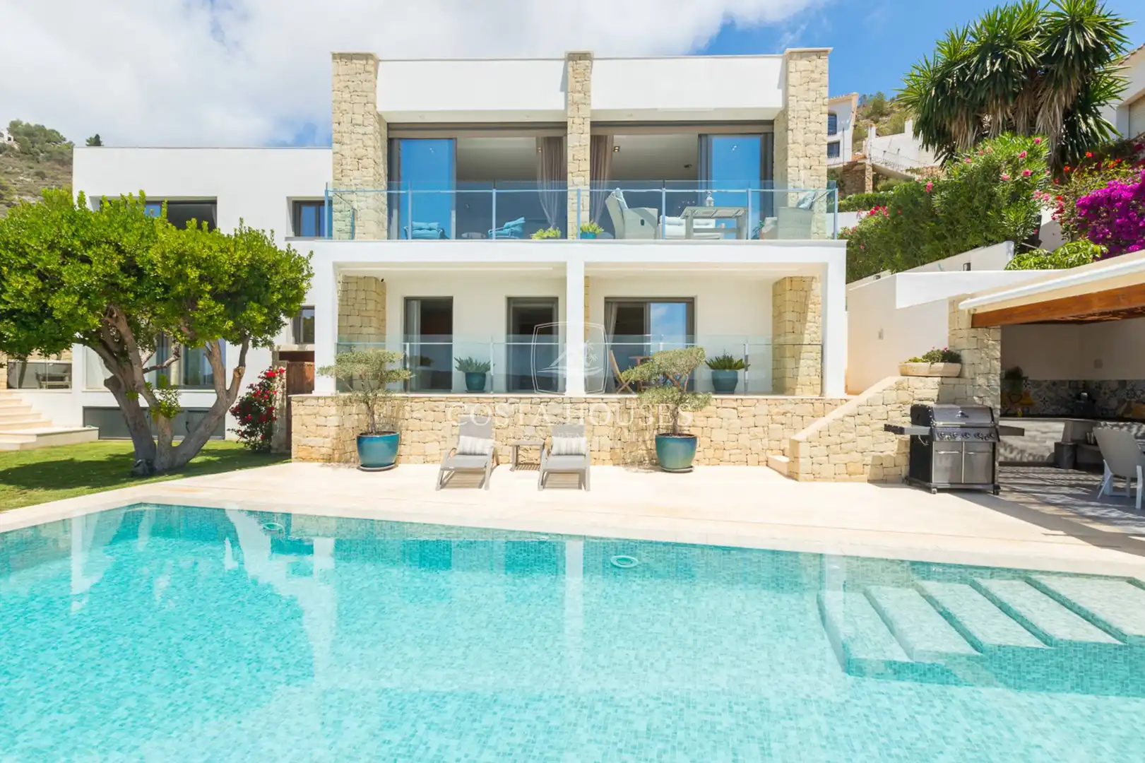 Vista exterior de Casa o chalet en venta en Jávea / Xàbia con Aire acondicionado, Jardín privado y Terraza