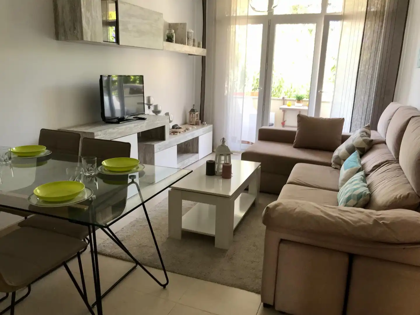 Sala d'estar de Apartament en venda en Ribeira amb Calefacció i Terrassa