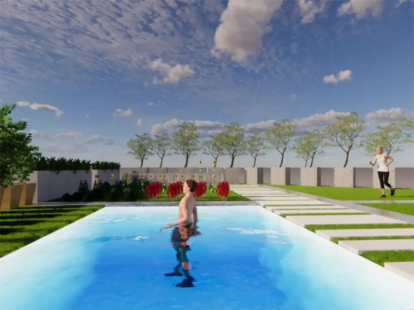 Piscina de Piso en venta en Murcia con Trastero y Piscina