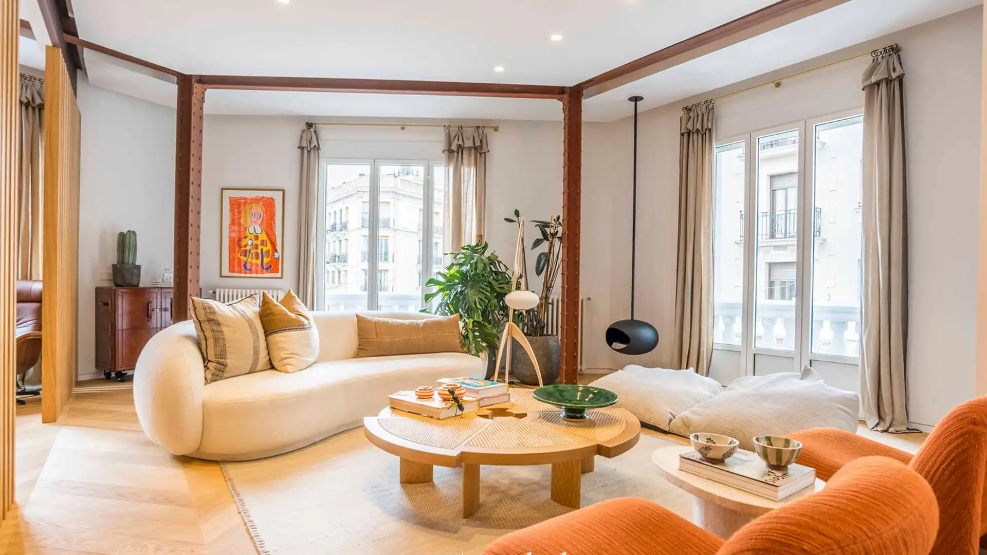 Living room of Apartments for sale in  Madrid Capital  with Air Conditioner, Heating and Terrace