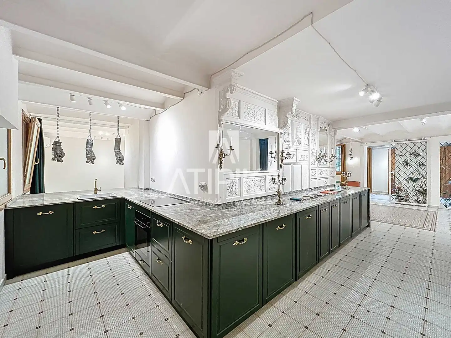 Kitchen of Duplexes for rent in Barcelona  with Air Conditioner, Terrace and Furnished