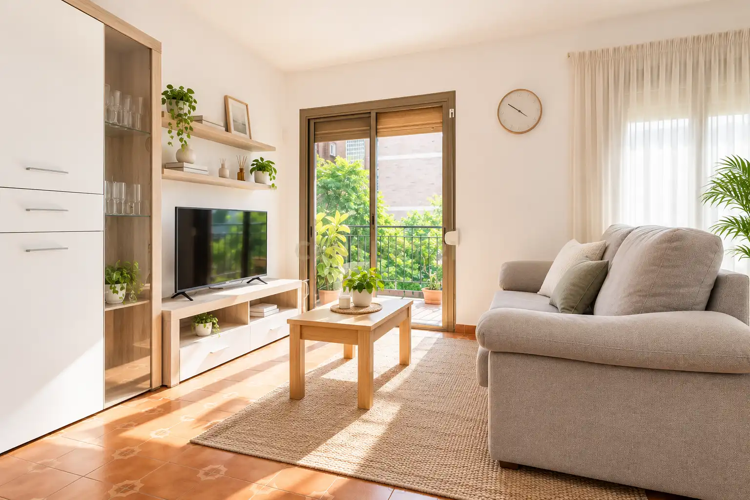 Sala de estar de Piso en venta en Nou Barris
