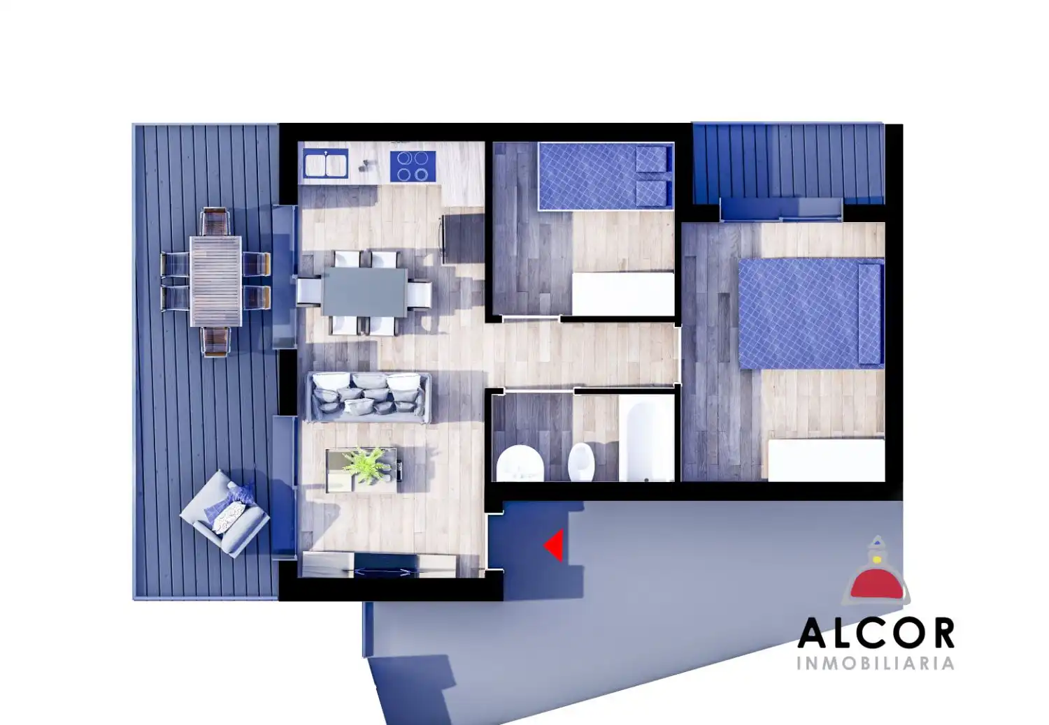 Piso con terraza en venta en Las Atalayas - Urmi - Cerro de Mar, imagen 4