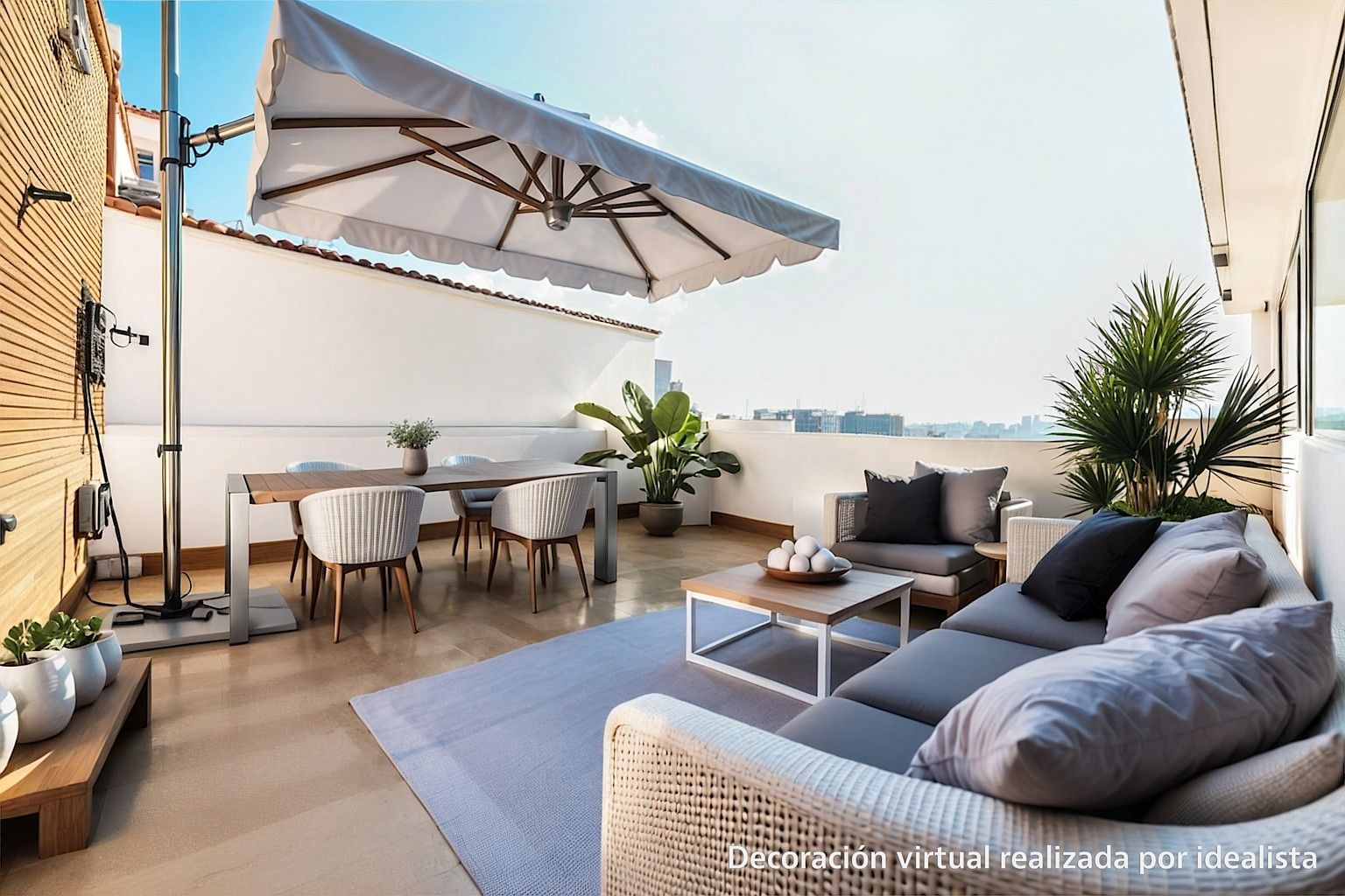 Terrace of Flat for sale in  Madrid Capital  with Air Conditioner, Heating and Parquet flooring