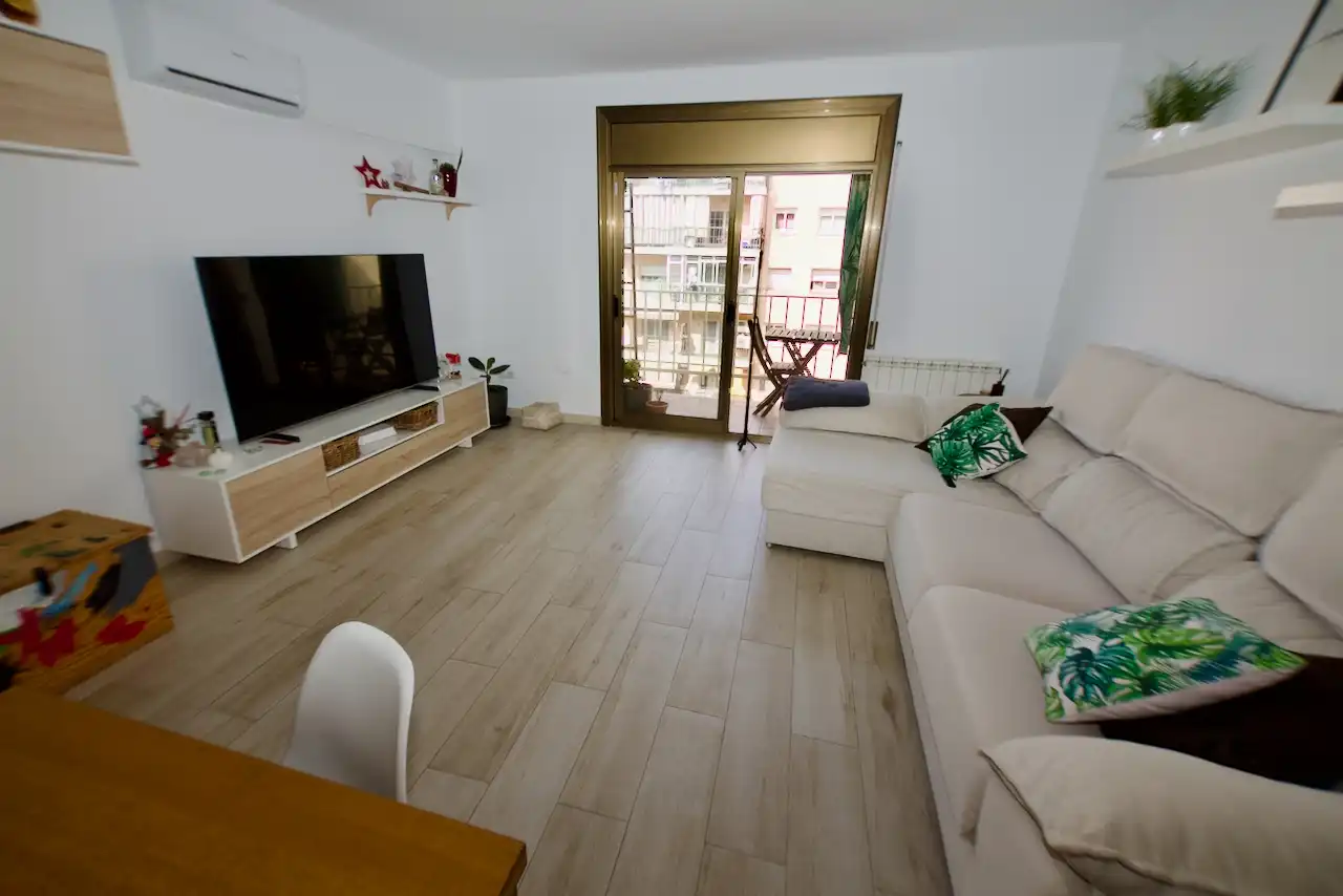 Wohnzimmer von Wohnung zum Verkauf in Terrassa mit Klimaanlage, Heizung und Parkett