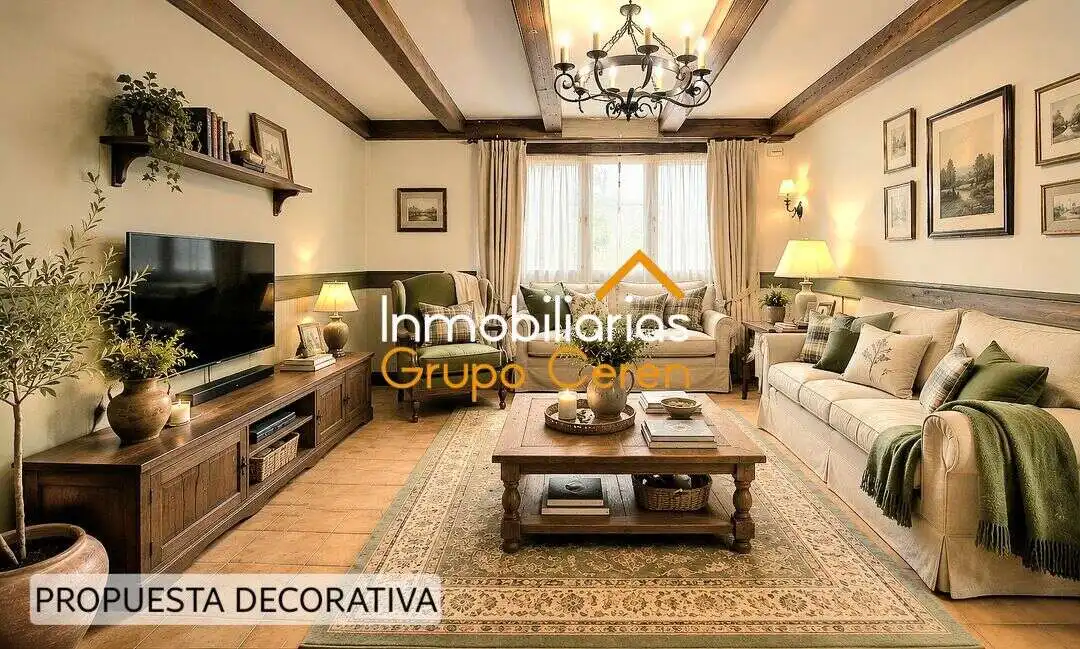 Sala de estar de Casa o chalet en venta en Fresneña con Calefacción, Jardín privado y Trastero