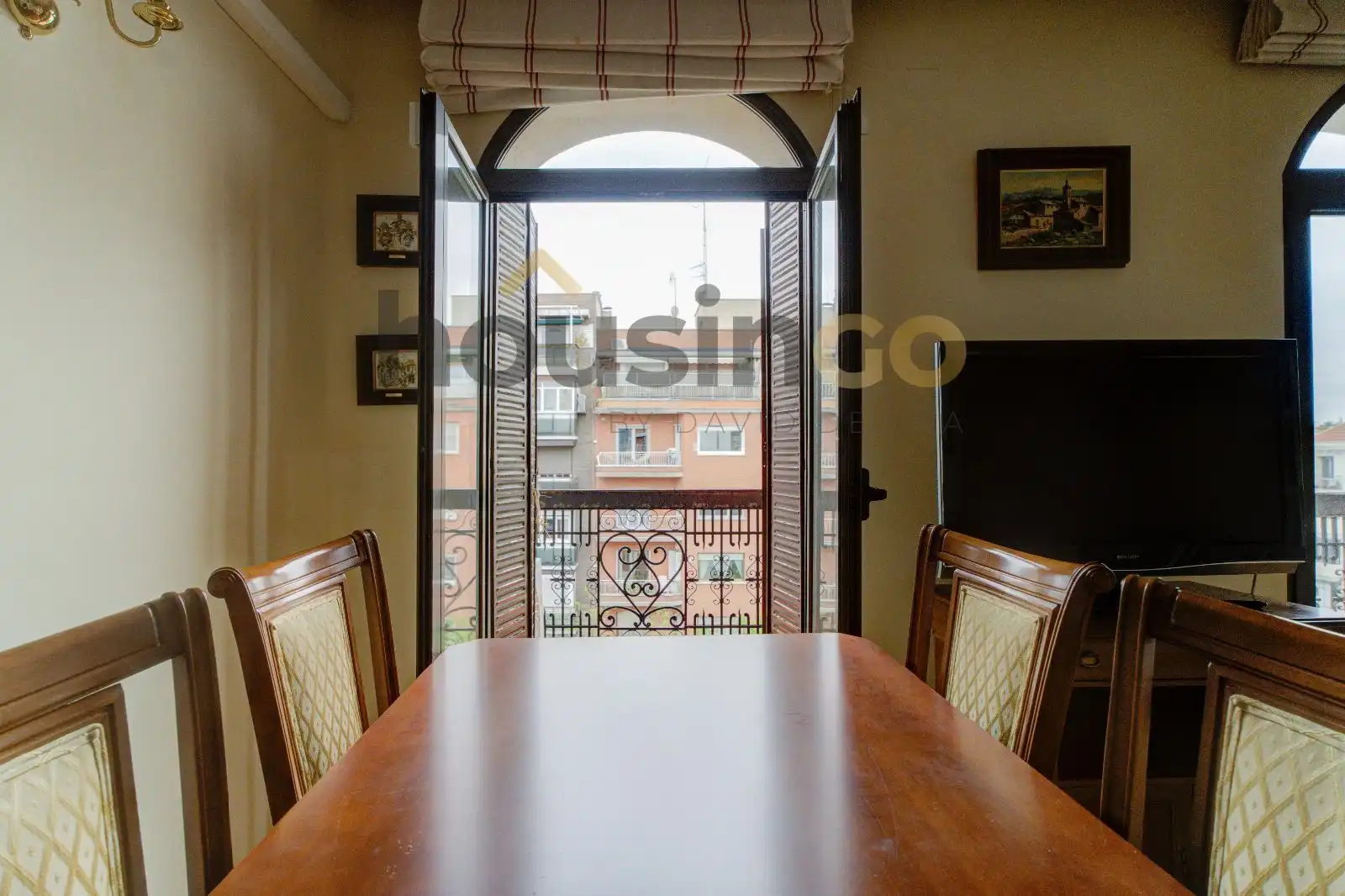 Dining room of Flat for rent in Madrid  with Air Conditioner, Heating and Parquet flooring
