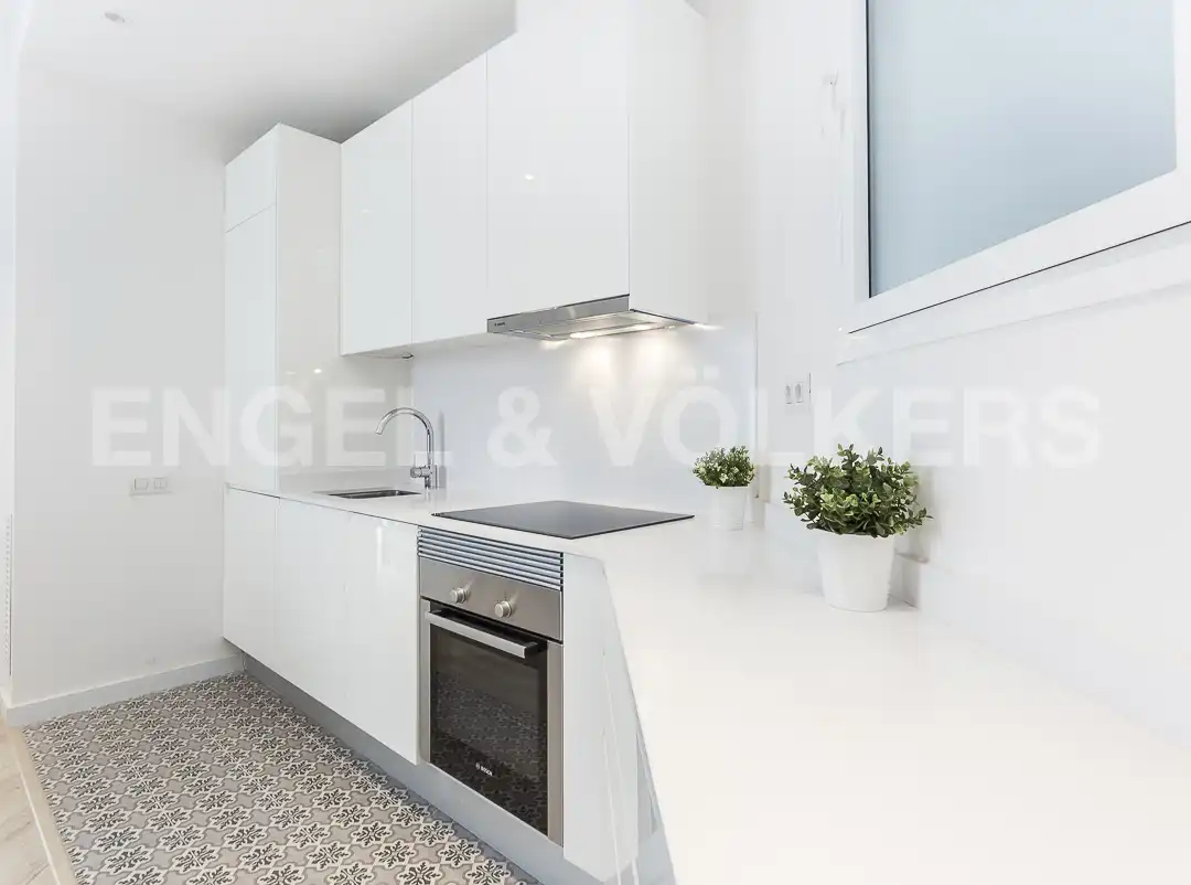 Kitchen of Flat for rent in Barcelona  with Air Conditioner, Heating and Furnished