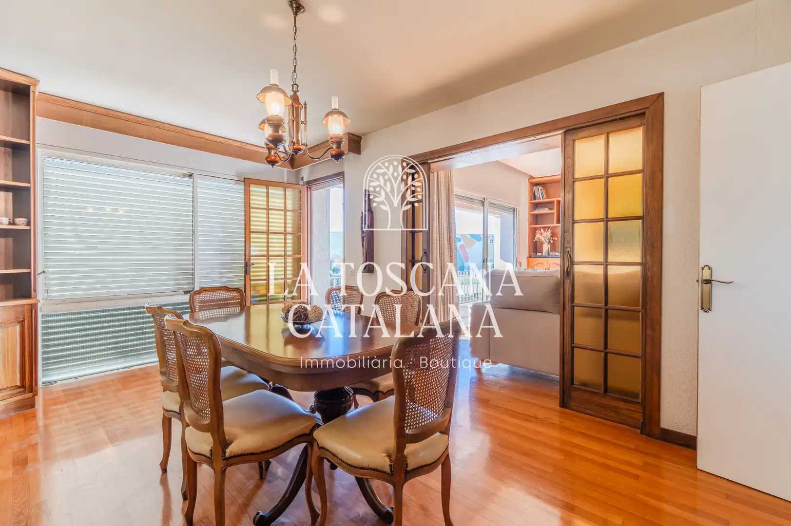 Comedor de Casa o chalet en venta en Caldes de Malavella con Calefacción, Jardín privado y Parquet