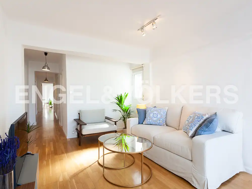 Living room of Attic for rent in Valencia  with Air Conditioner, Heating and Parquet flooring