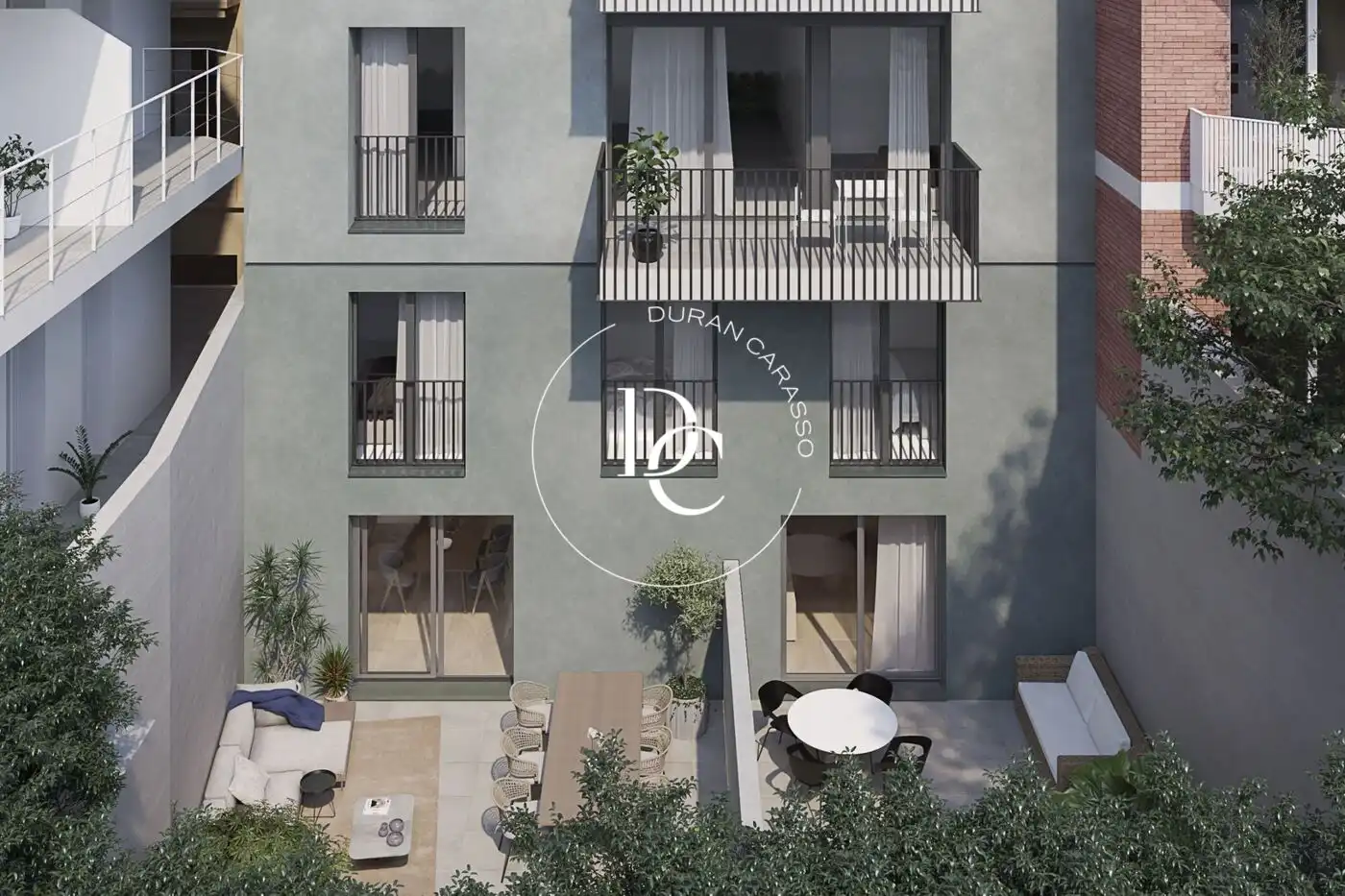 Außenansicht von Maisonette zum Verkauf in Barcelona mit Heizung, Abstellraum und Balkon