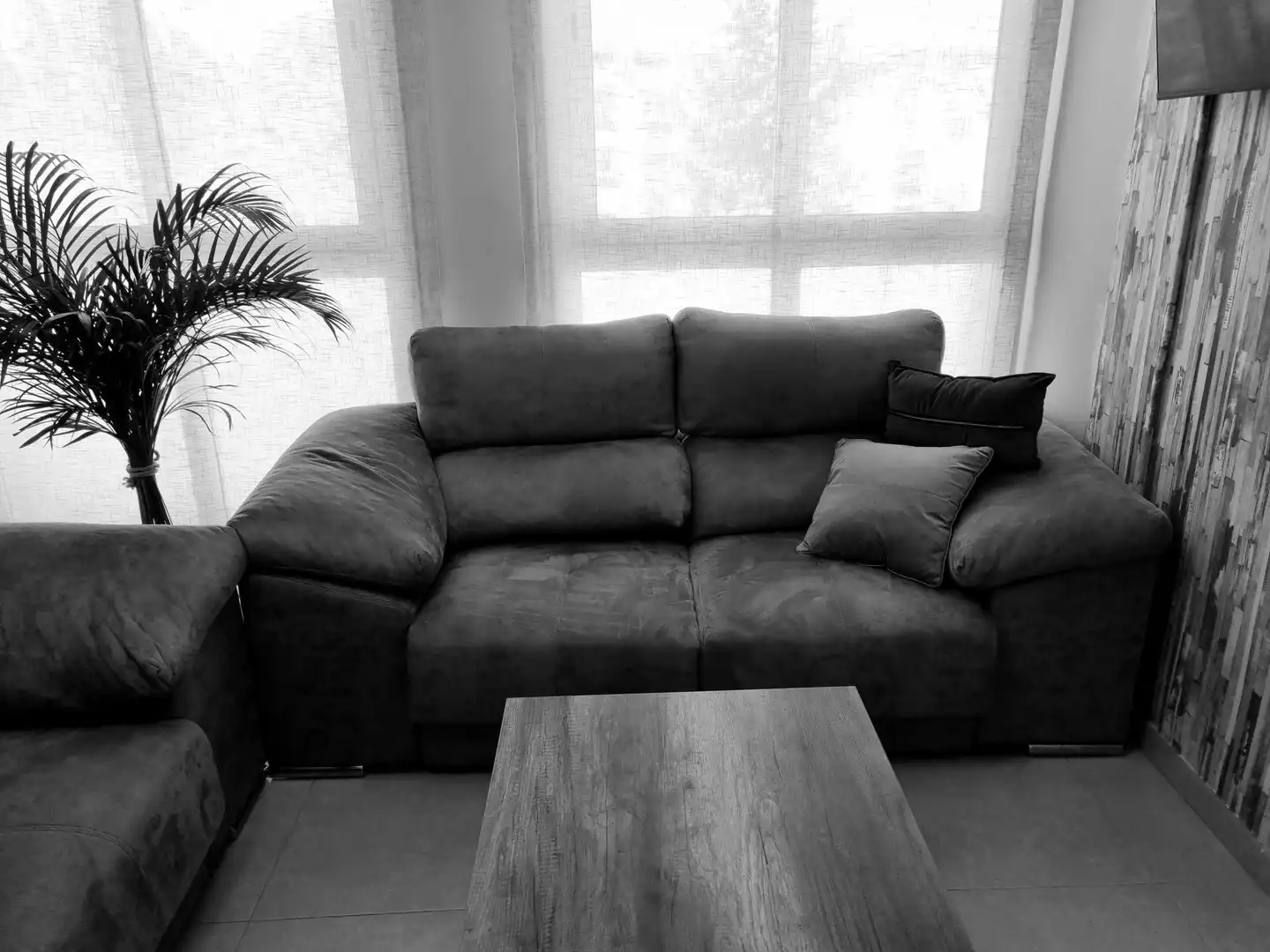 Wohnzimmer von Dachboden zum Verkauf in Sabadell mit Terrasse, Möbliert und Alarm