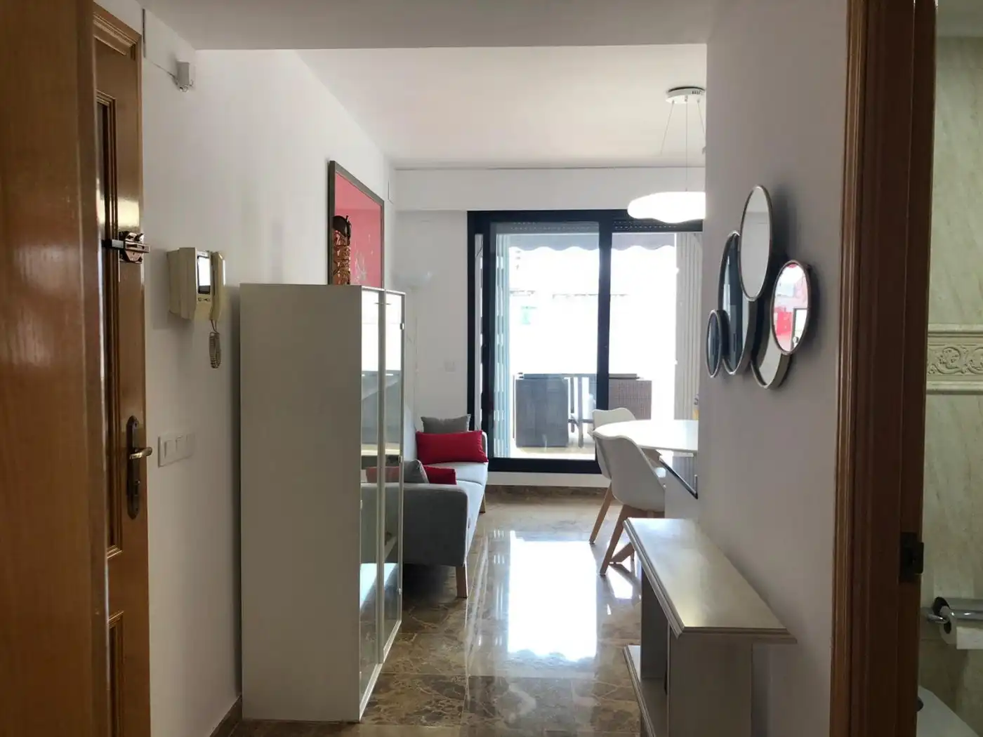 Sala de estar de Ático de alquiler en Valencia con Aire acondicionado, Calefacción y Terraza