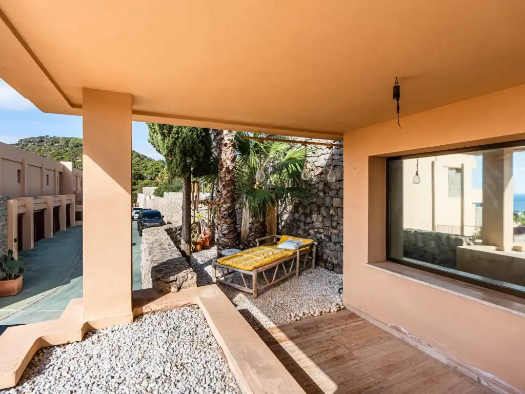 Terraza de Apartamento en venta en Sant Josep de sa Talaia con Calefacción y Jardín privado