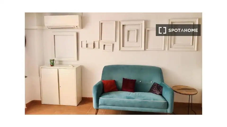 Sala de estar de Estudio para compartir en Catarroja con Aire acondicionado, Calefacción y Terraza