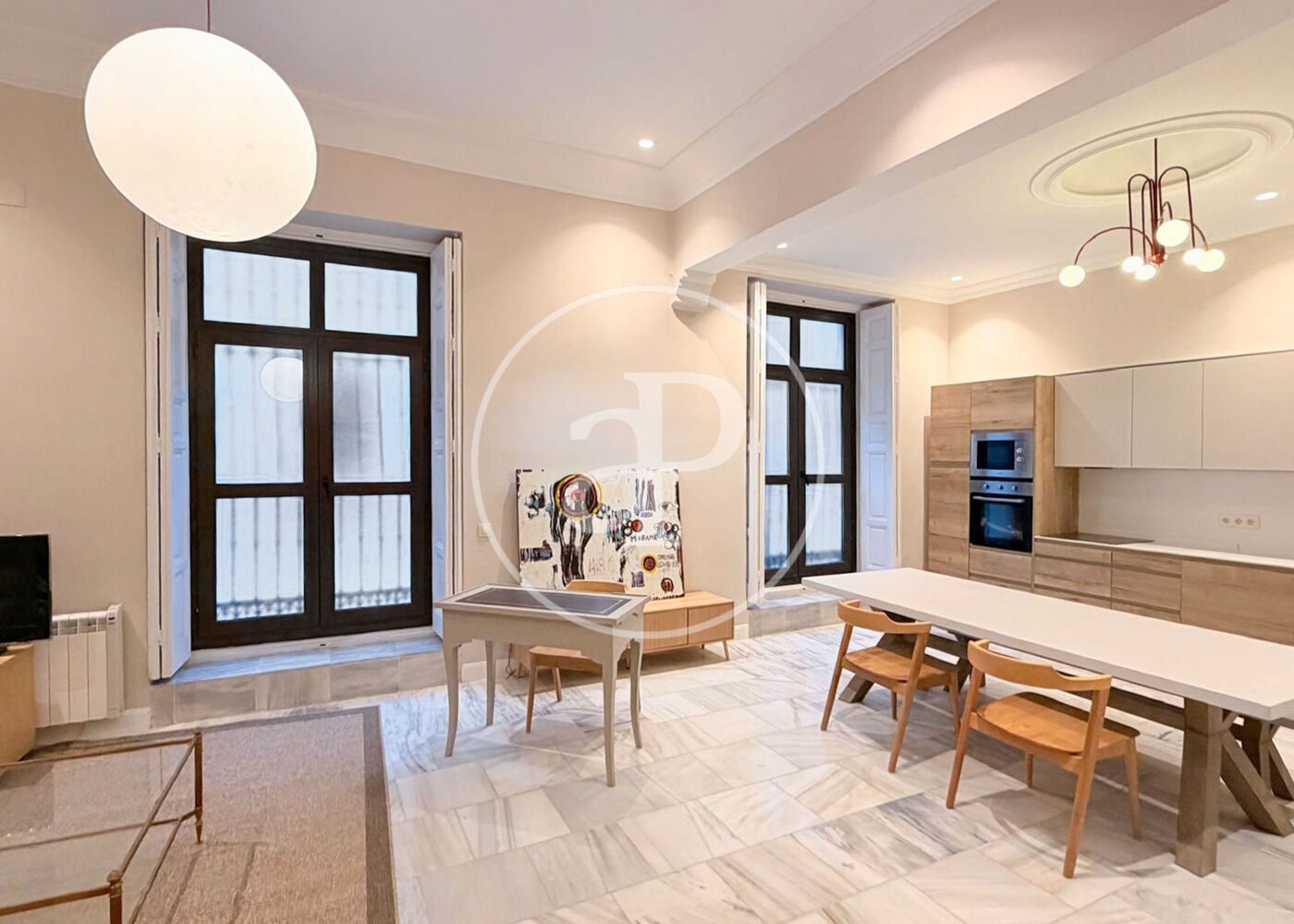 Menjador de Pis de lloguer en  Madrid Capital amb Aire condicionat, Calefacció i Moblat