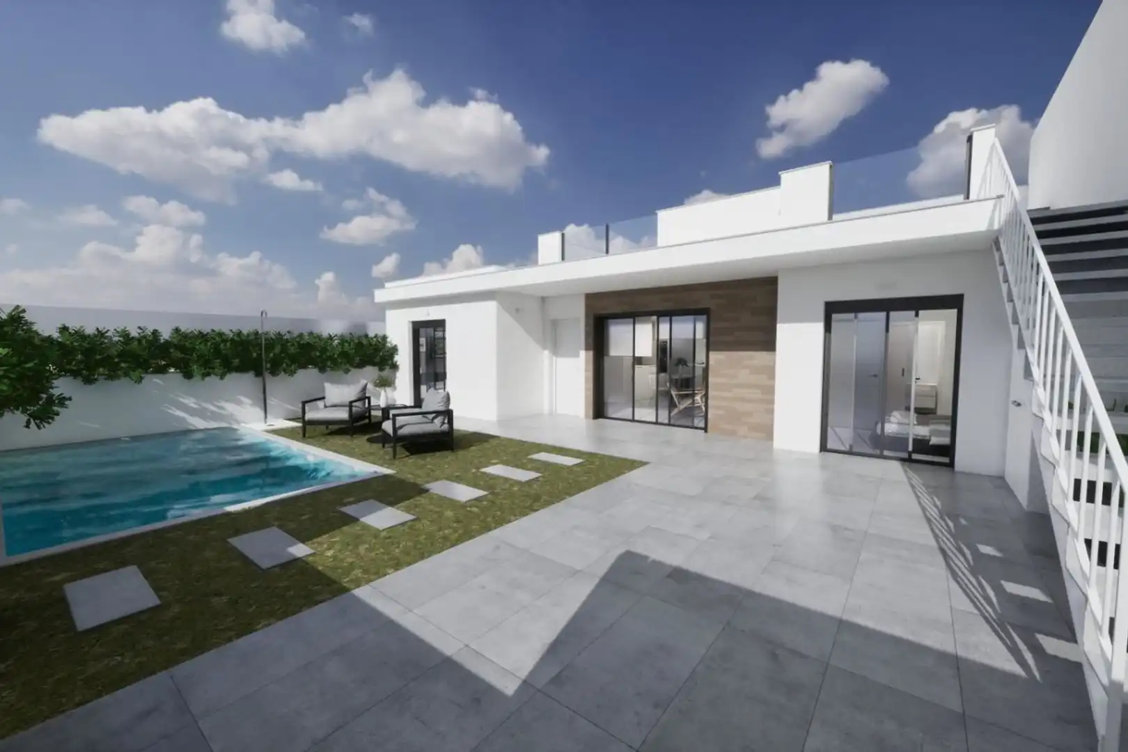 Garten von Einfamilien-Reihenhaus zum Verkauf in Torre-Pacheco