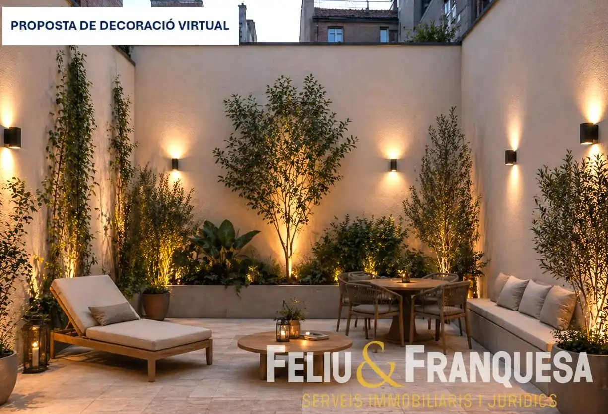 Terraza de Dúplex en venta en Terrassa con Calefacción, Jardín privado y Trastero