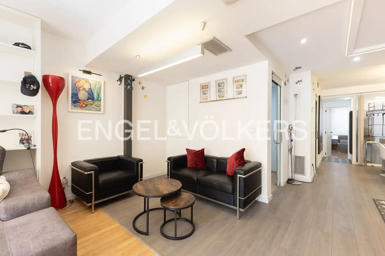Living room of Flat for rent in Valencia  with Air Conditioner, Heating and Parquet flooring