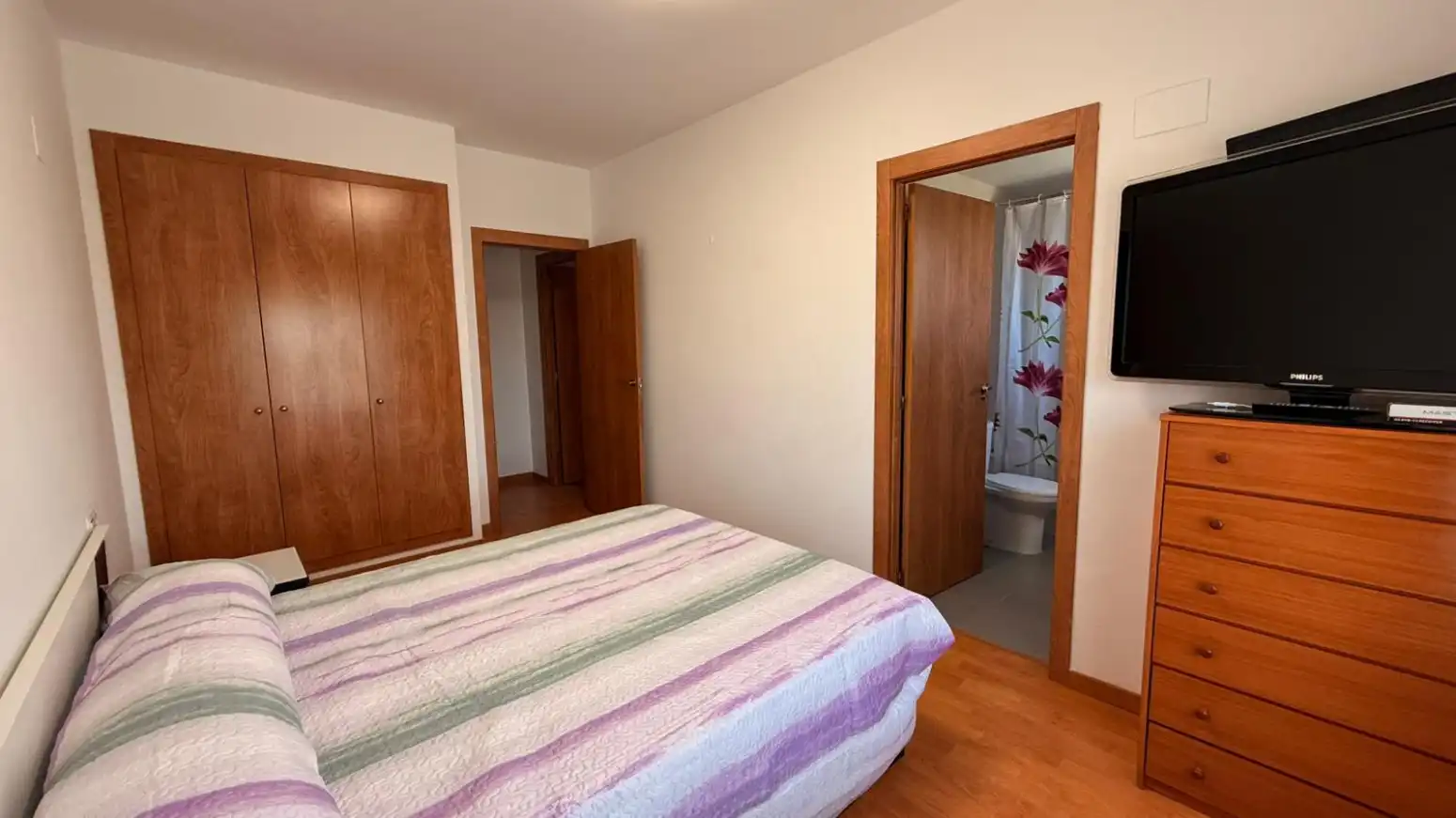 Schlafzimmer von Wohnung zur Miete in Sagunto / Sagunt mit Klimaanlage und Möbliert