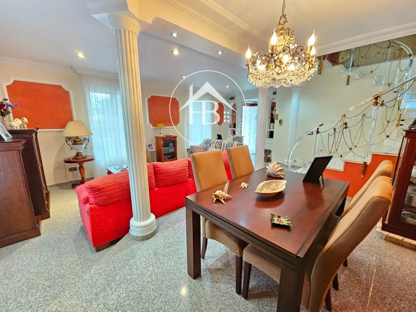 Dining room of Houses for sale in San Vicente del Raspeig / Sant Vicent del Raspeig  with Air Conditioner, Heating and Terrace