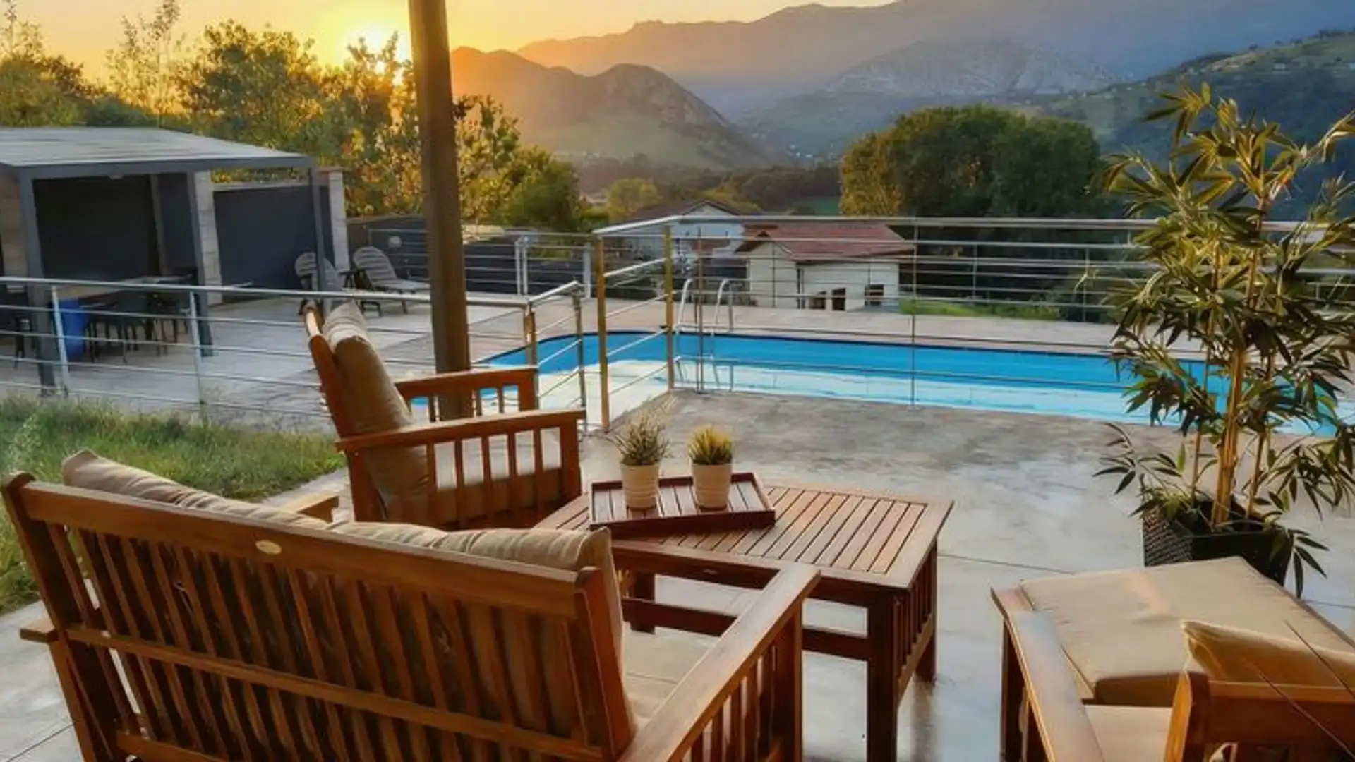 Terraza de Casa o chalet en venta en Cangas de Onís con Jardín privado, Terraza y Trastero