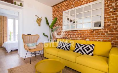 Living room of Attic for sale in  Madrid Capital  with Terrace and Furnished