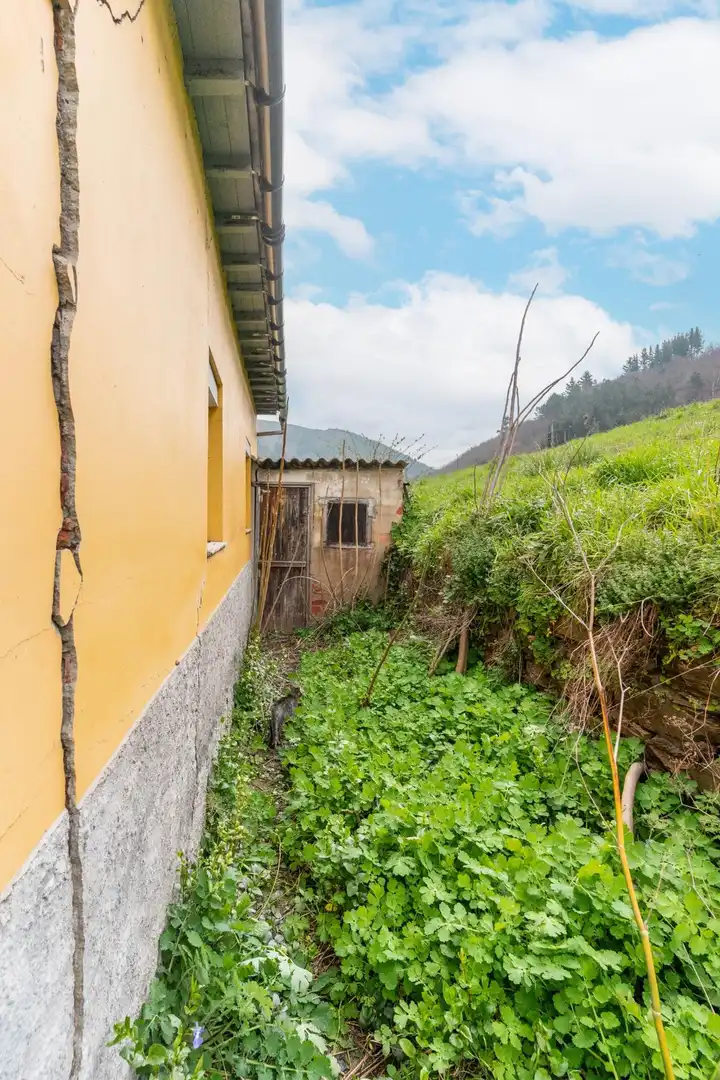 Vista exterior de Casa o xalet en venda en Cangas del Narcea amb Calefacció, Jardí privat i Terrassa