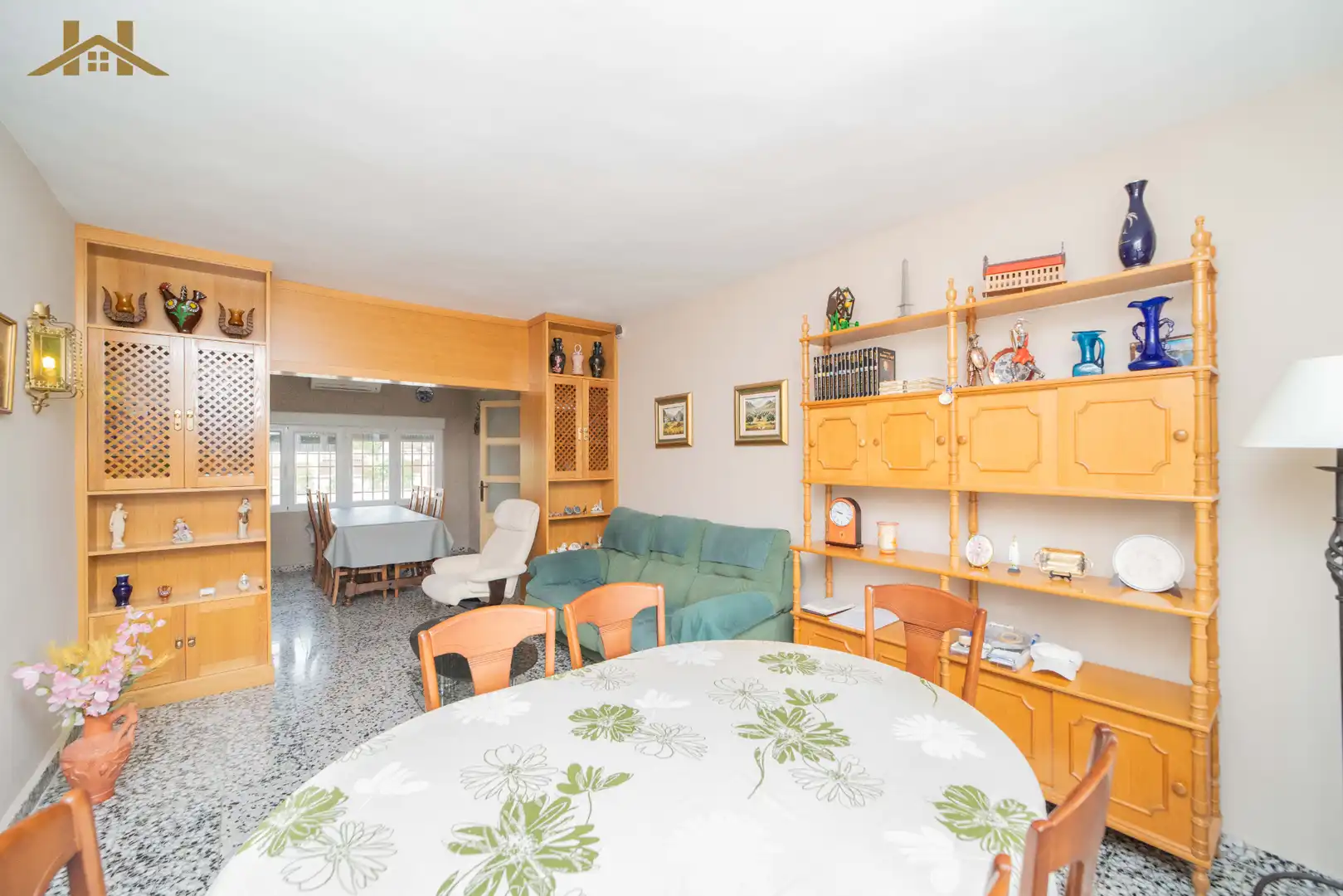 Sala de estar de Casa o chalet en venta en Aldea del Fresno con Aire acondicionado, Calefacción y Jardín privado