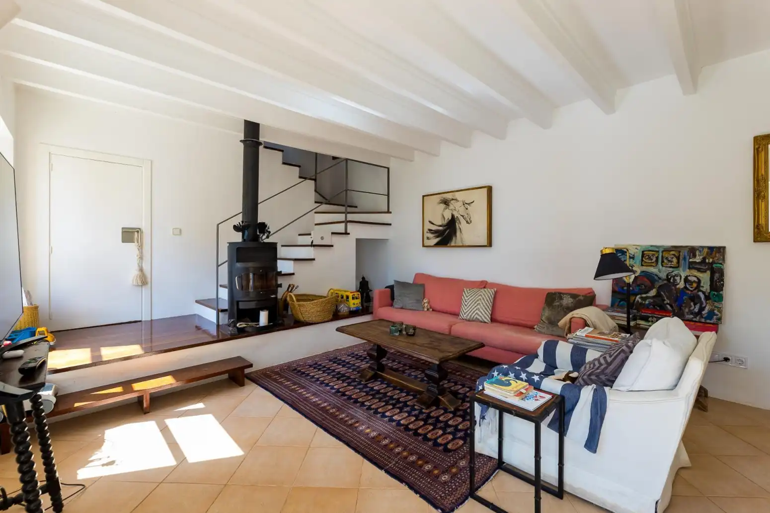 Sala d'estar de Casa o xalet en venda en  Palma de Mallorca amb Parquet, Terrassa i Traster