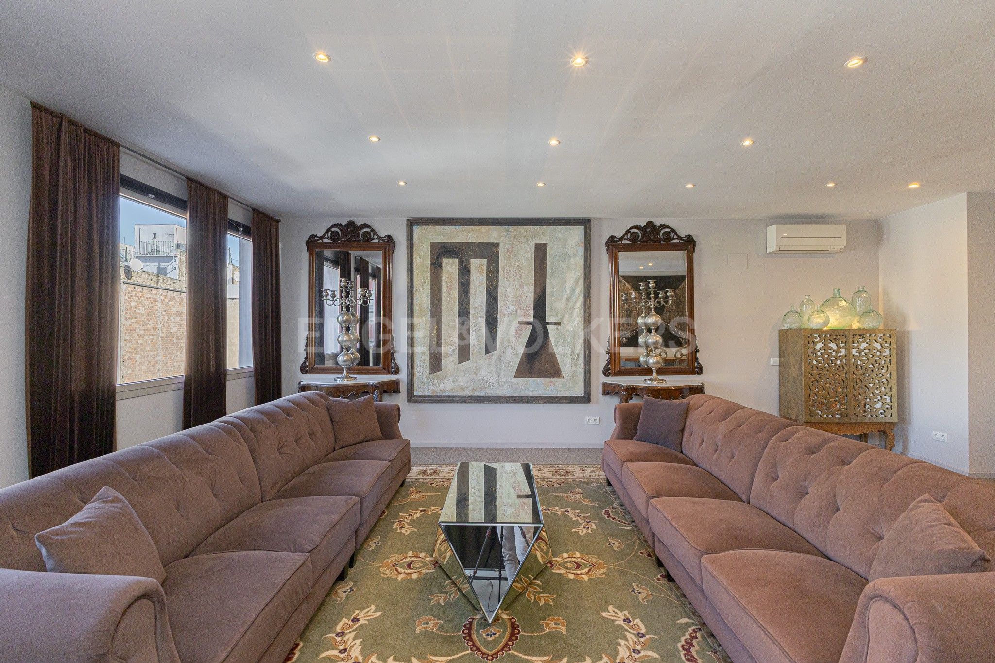 Sala d'estar de Apartament en venda en  Barcelona Capital amb Aire condicionat i Calefacció