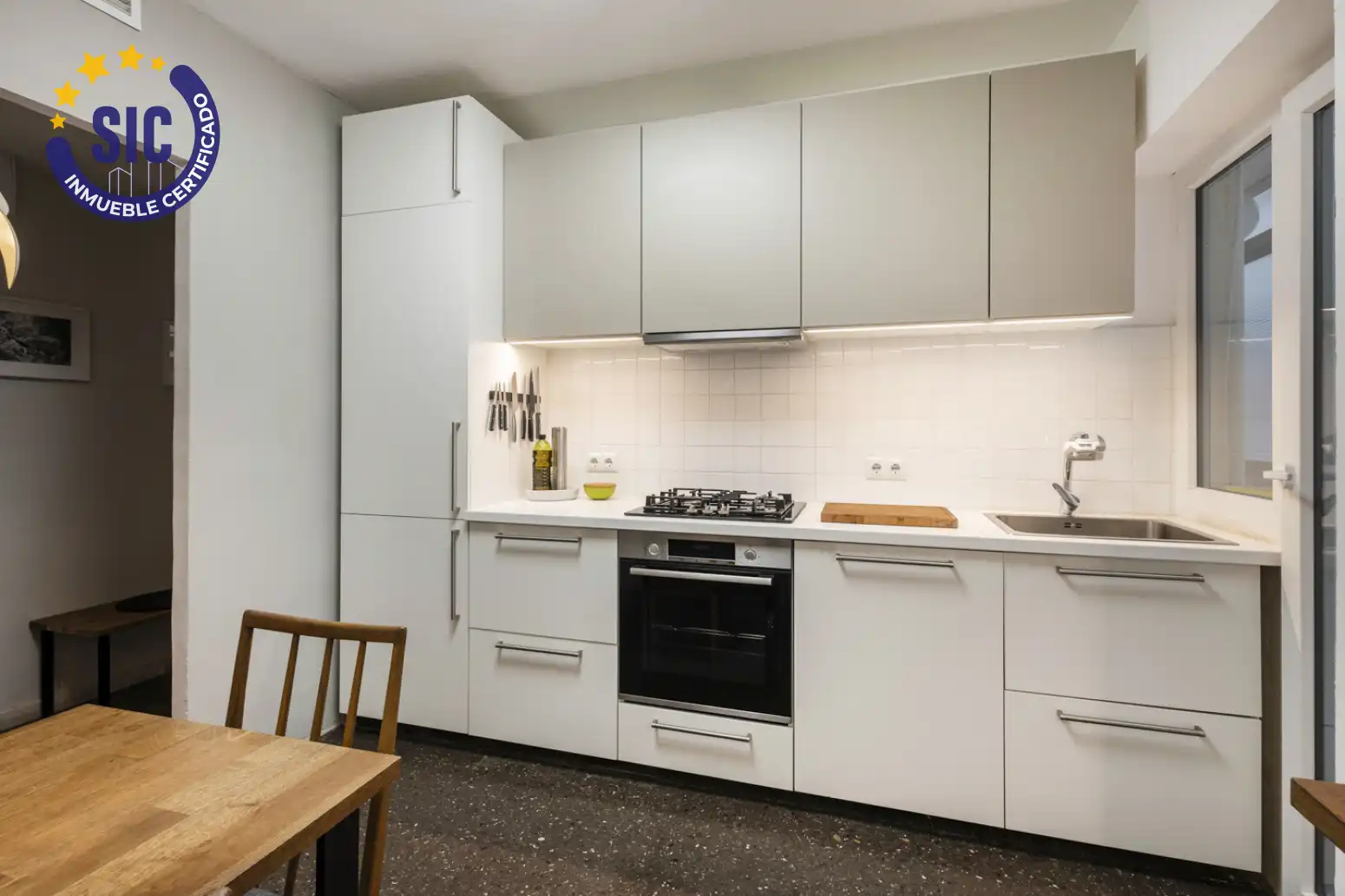 Kitchen of Flat for sale in Valencia  with Air Conditioner and Terrace