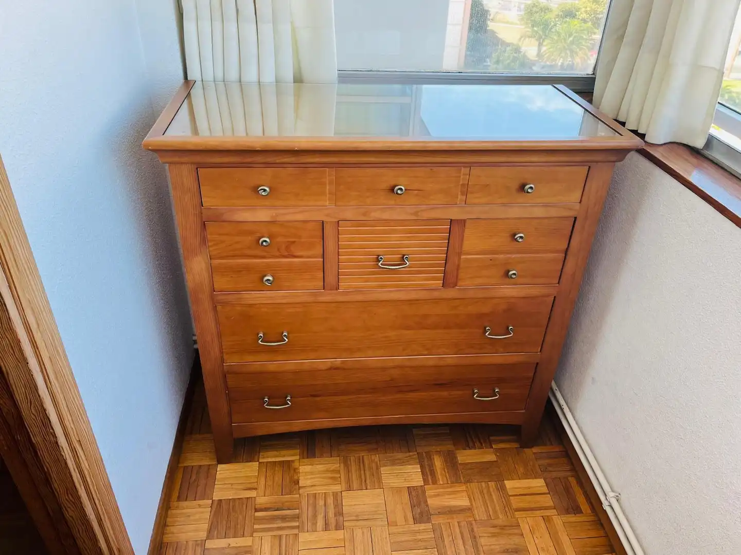 Bedroom of Flat for rent in A Coruña Capital   with Heating, Parquet flooring and Furnished