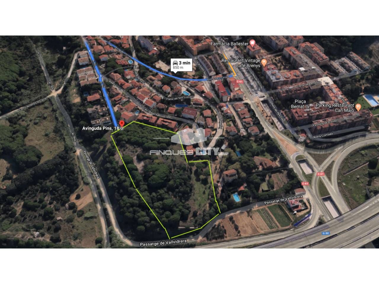 Terreny industrial en venda en Arenys de Mar