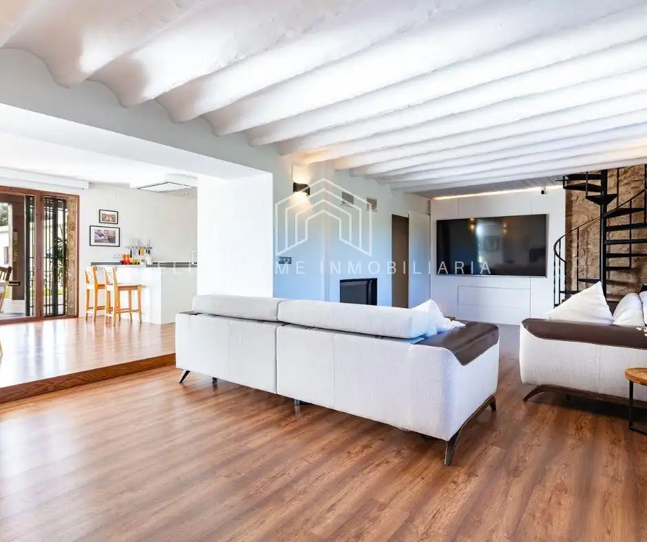 Living room of Houses for sale in Useras /  Les Useres  with Air Conditioner, Private garden and Terrace