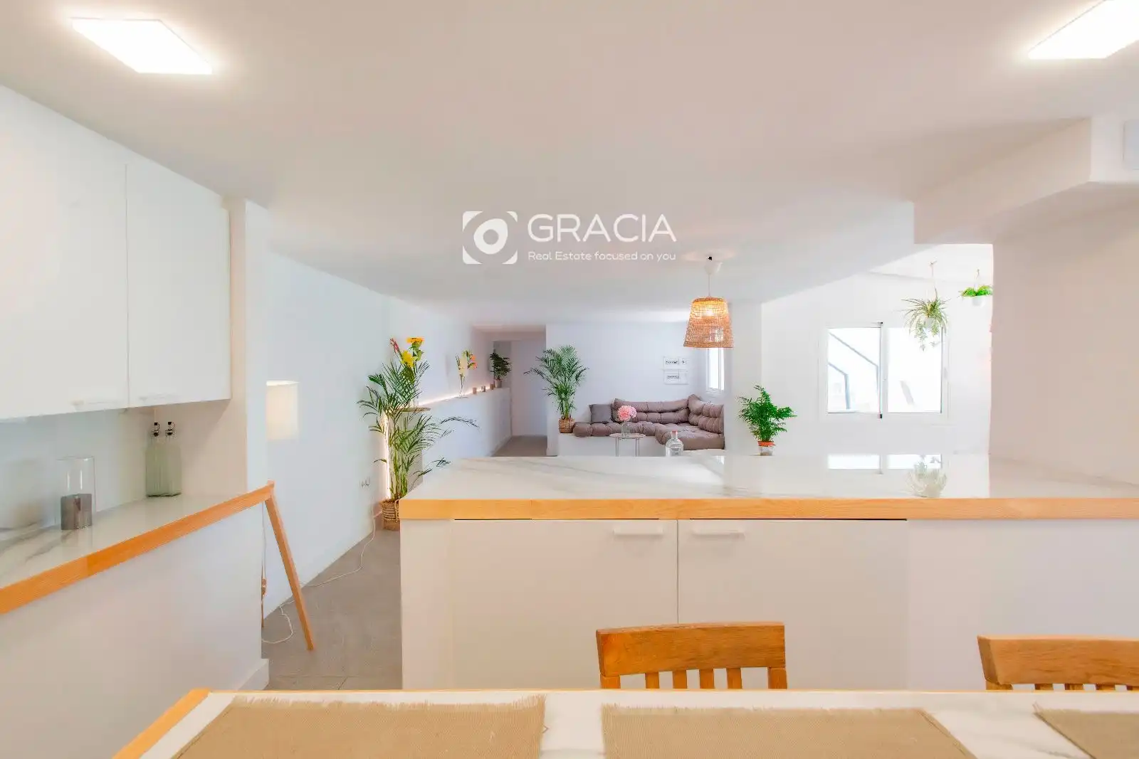 Cuina de Casa adosada en venda en Adeje amb Jardí privat, Terrassa i Traster