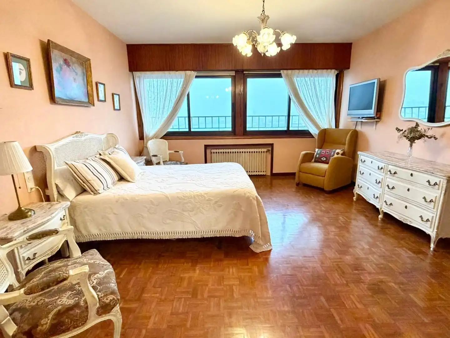 Bedroom of Flat for sale in A Coruña Capital   with Heating, Terrace and Storage room