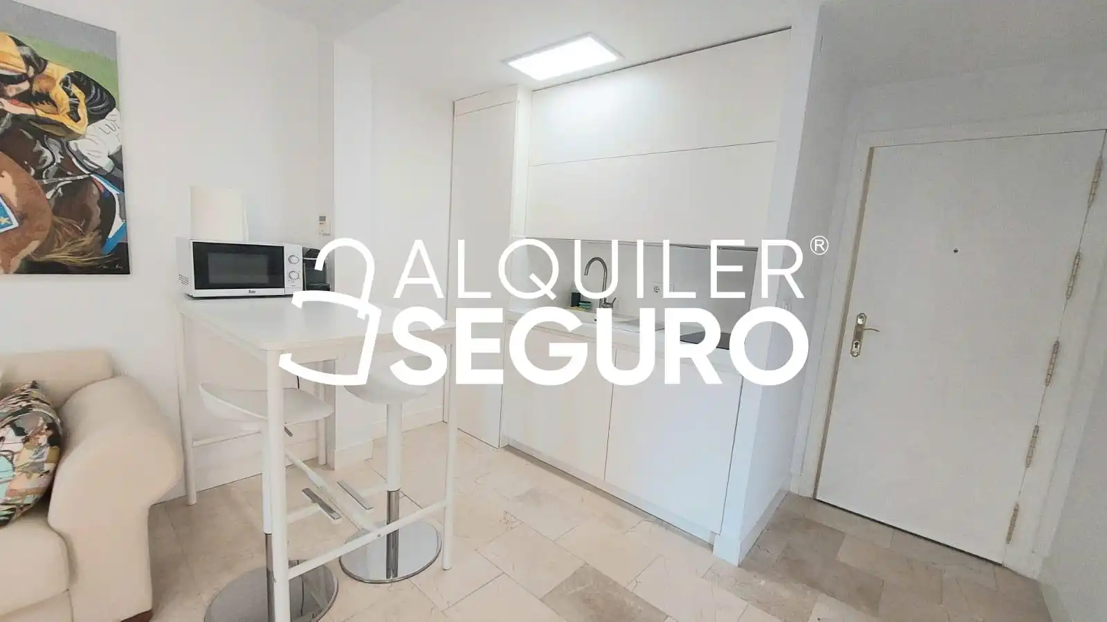 Küche von Wohnung zur Miete in Madrid mit Klimaanlage und Möbliert