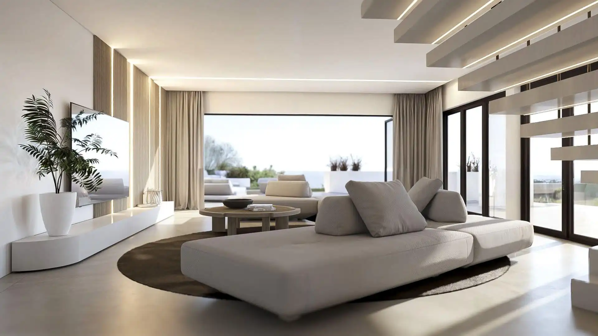 Sala d'estar de Casa o xalet en venda en Marbella