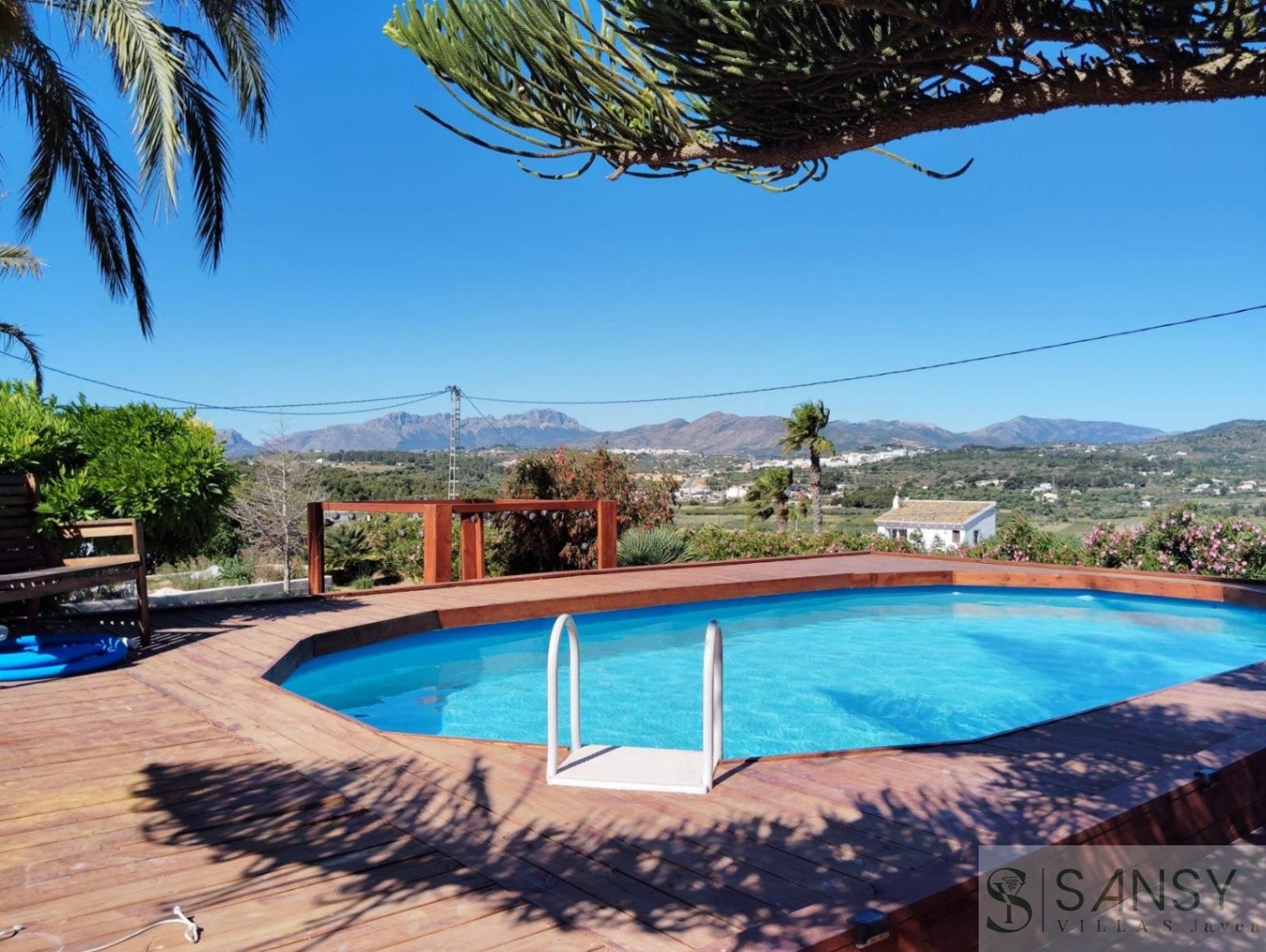 Piscina de Finca rústica en venda en Moraira amb Aire condicionat, Calefacció i Terrassa